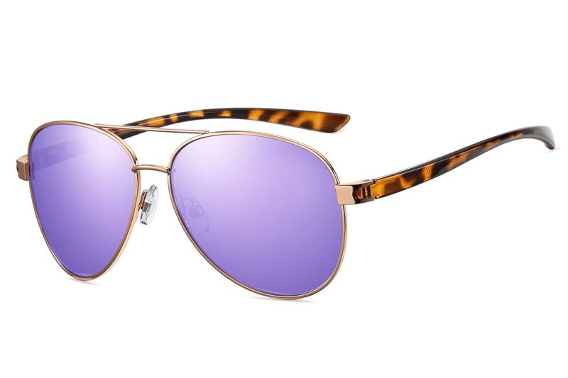 P495RV - Aviator Sunglasses w/ Color Mirrored Lens - Image 5