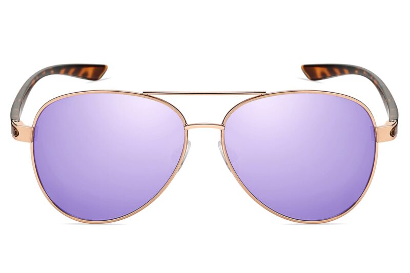P495RV - Aviator Sunglasses w/ Color Mirrored Lens - Image 6