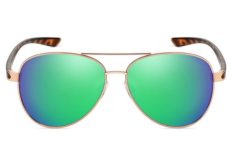 P495RV - Aviator Sunglasses w/ Color Mirrored Lens - Image 8