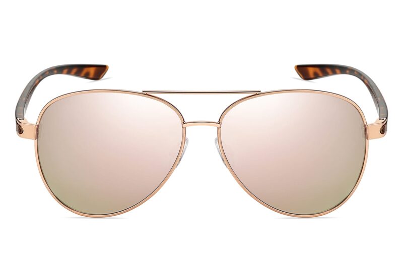 P495RV - Aviator Sunglasses w/ Color Mirrored Lens - Image 10