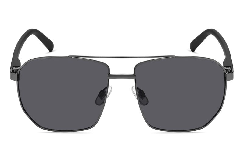 P496SD - Rectangular Aviator Sunglasses - Image 2