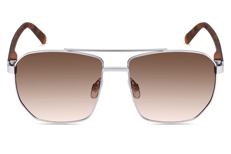 P496SD - Rectangular Aviator Sunglasses - Image 8