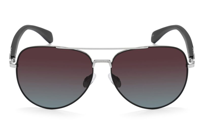 P499GR - Aviator Wood Print Sunglasses - Image 6