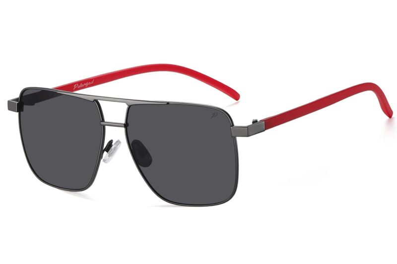 P500P - Square Aviator Polarized Sunglasses - Image 3