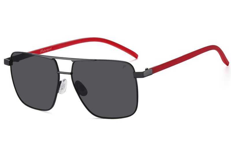 P500P - Square Aviator Polarized Sunglasses - Image 7