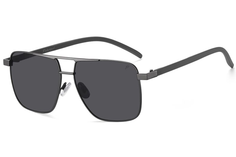 P500P - Square Aviator Polarized Sunglasses - Image 9
