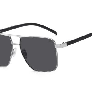 P500P - Square Aviator Polarized Sunglasses - Image 11