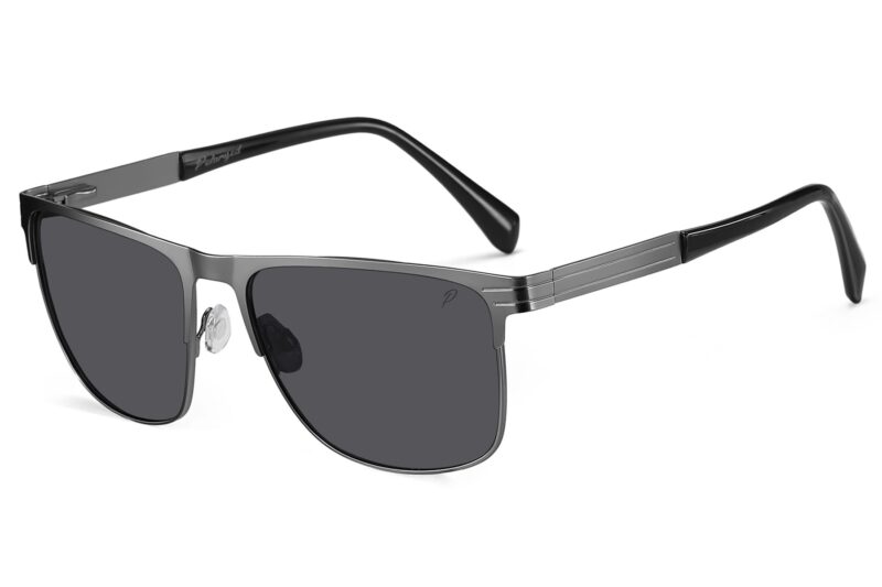 P504P - Men's Metal Frame Polarized Sunglasses - Image 5