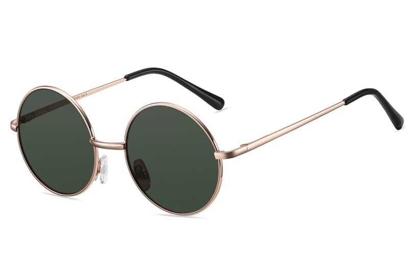 S493SD - Classic Round Smoke Sunglasses - Image 5