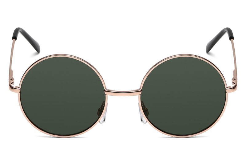 S493SD - Classic Round Smoke Sunglasses - Image 6