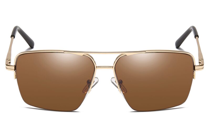 S565FM - Squared Aviator Sunglasses - Image 2