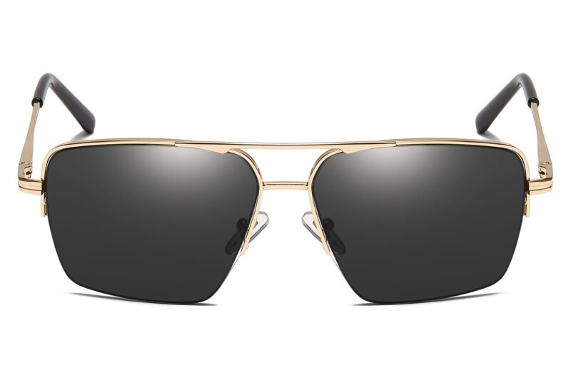 S565FM - Squared Aviator Sunglasses - Image 4