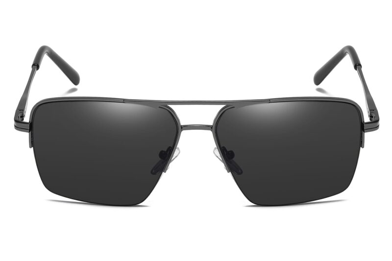 S565FM - Squared Aviator Sunglasses - Image 8