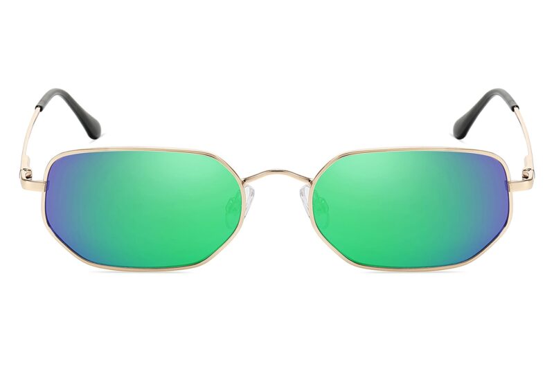 S582RV - Classic Hexagon Sunglasses - Image 12