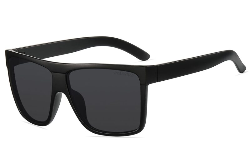 U033P - Flat Top Polarized Sunglasses - Image 3
