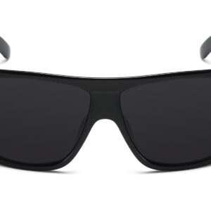 U033SD - Flat Top Smoke Sunglasses - Image 2