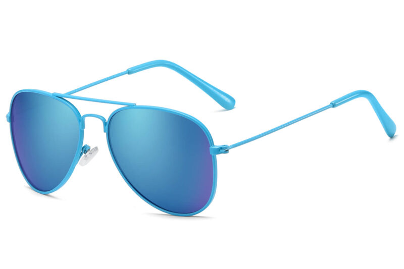 K001RV - Kids Neon Aviator Sunglasses