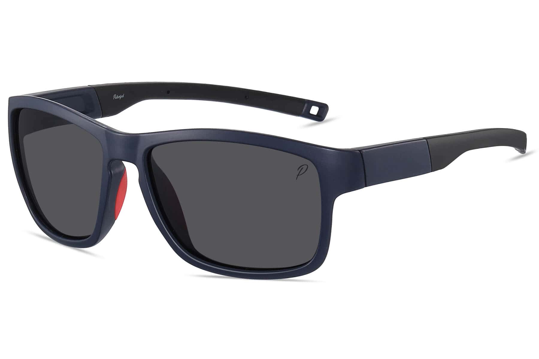A001P - Polarized Square Sport Sunglasses (Smoke)
