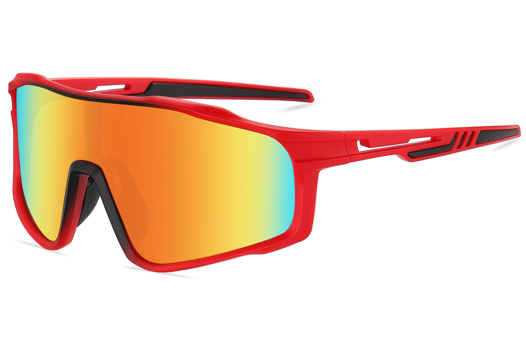 A005RV - Sport Shield Sunglasses  (Enhanced Color Mirror)