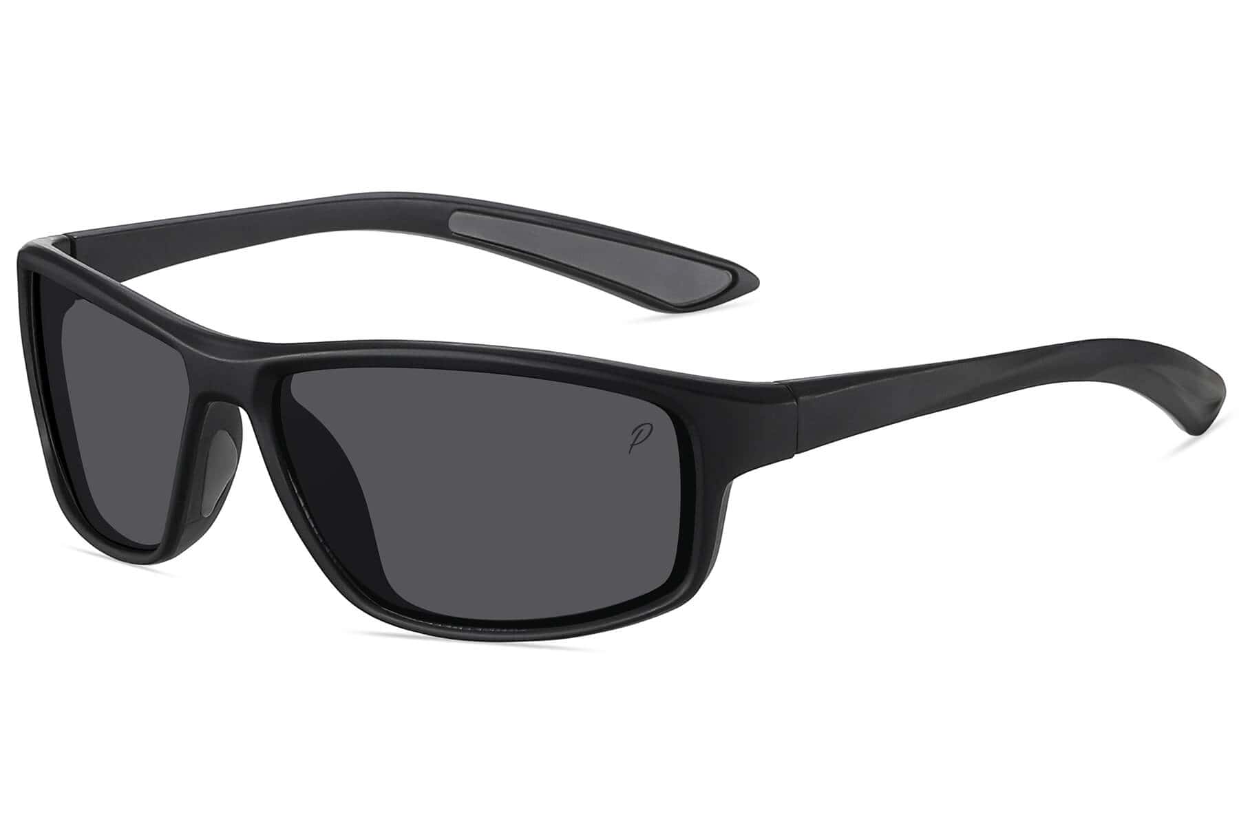 A007P - Polarized Sport Wrap Sunglasses (Smoke)