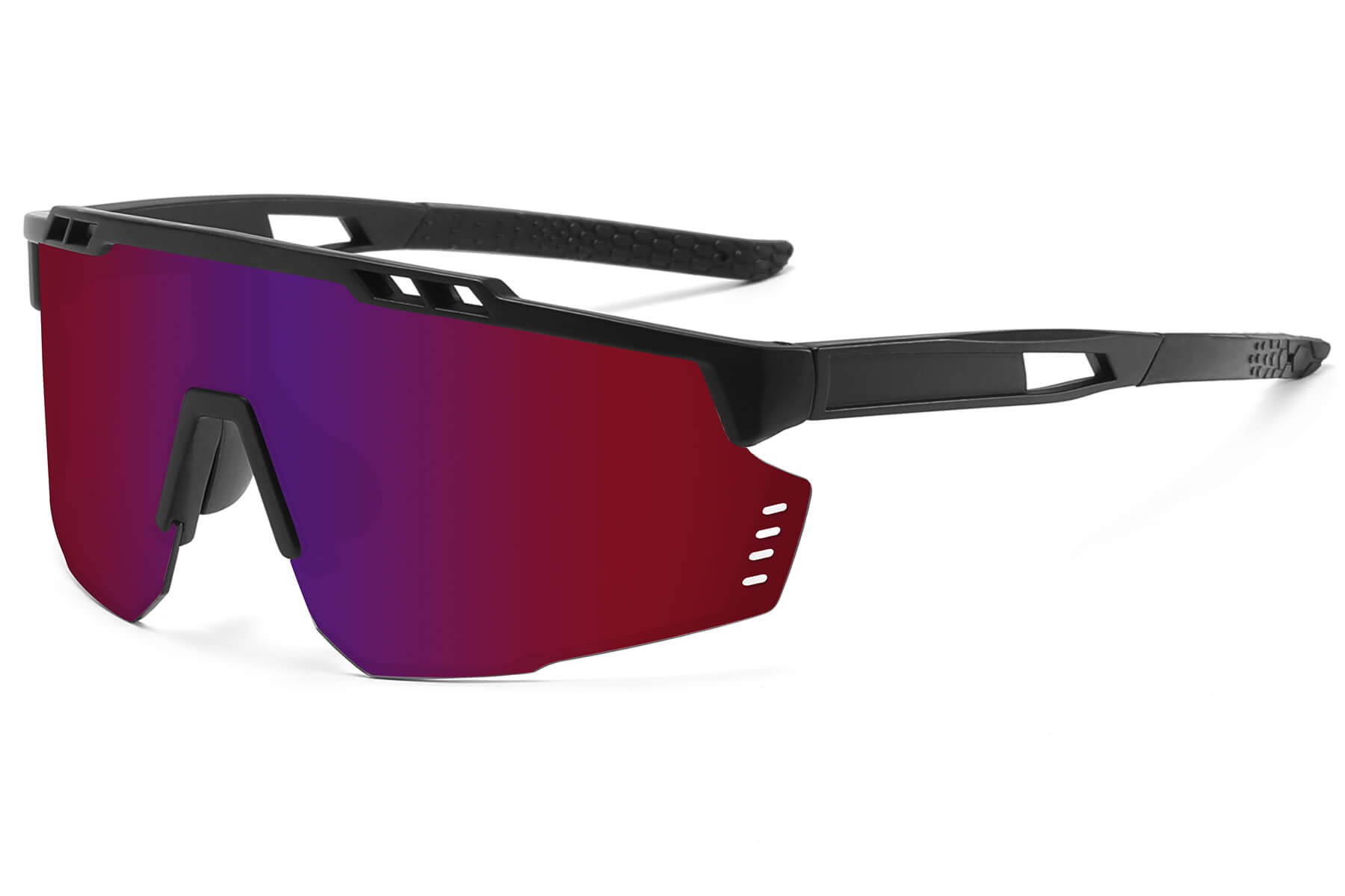 A009RV - Sport Shield Sunglasses (Enhanced Color Mirror)