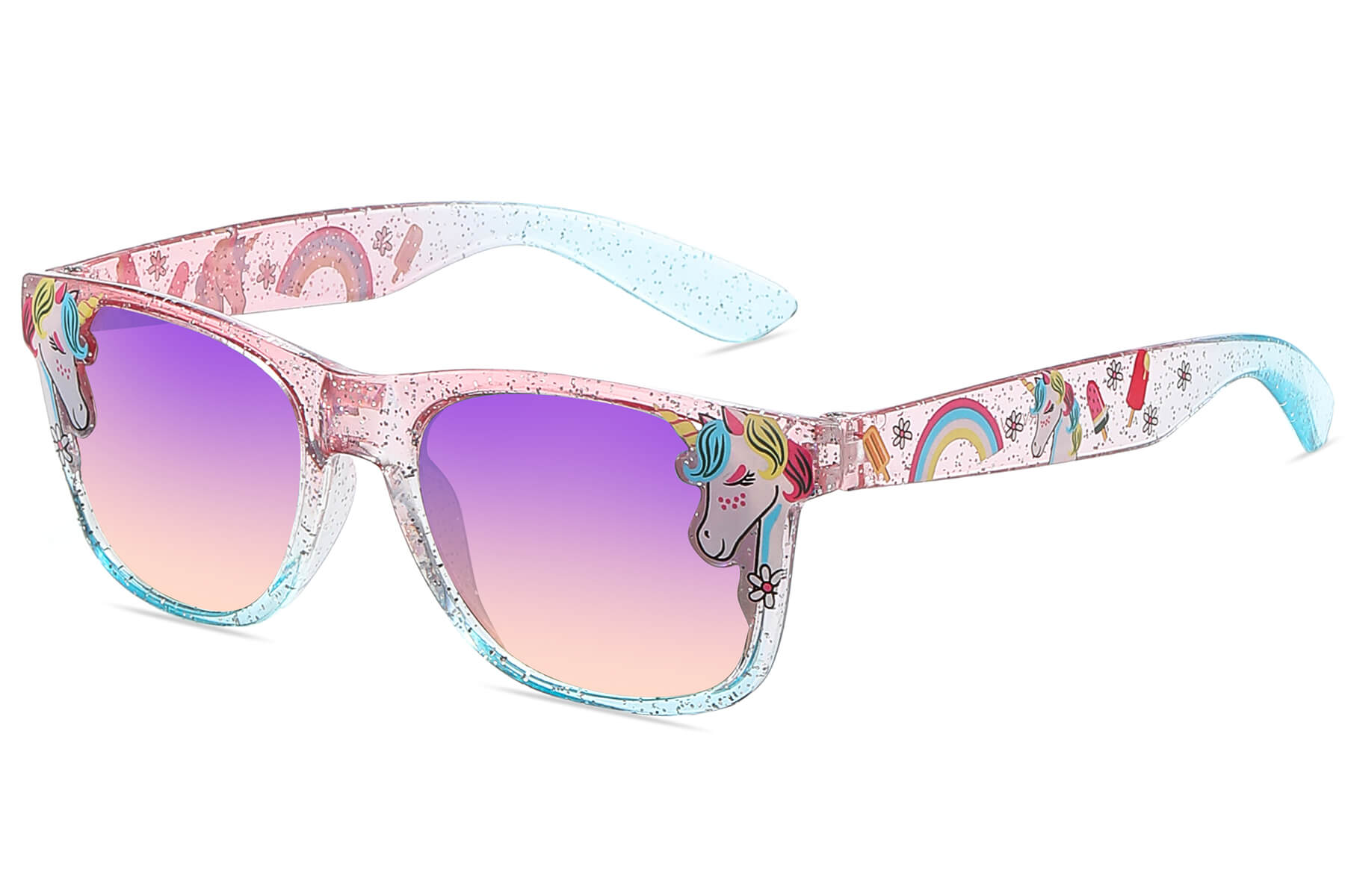 J046RV - Kids Girls Sunglasses (Color Mirror)