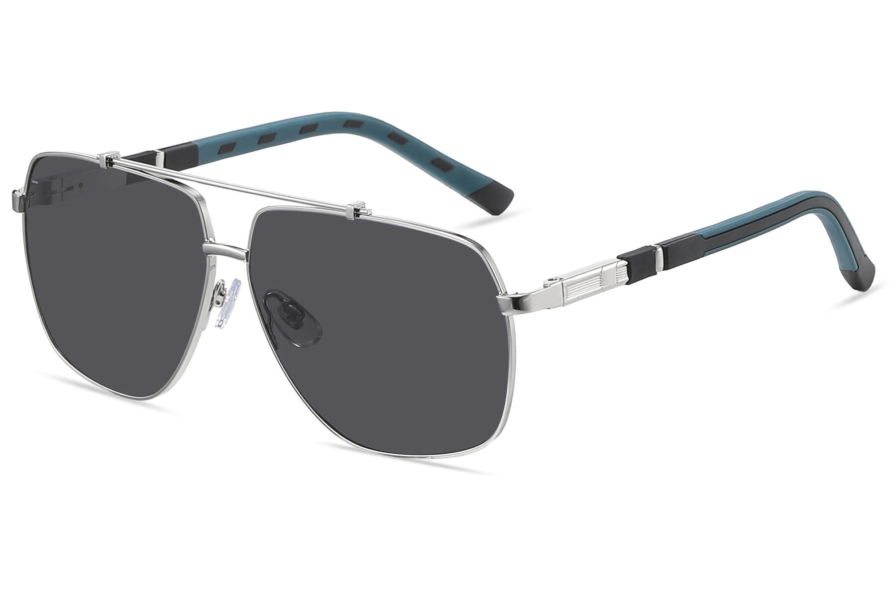M001SD - Trendy Navigator Sunglasses (Smoke)