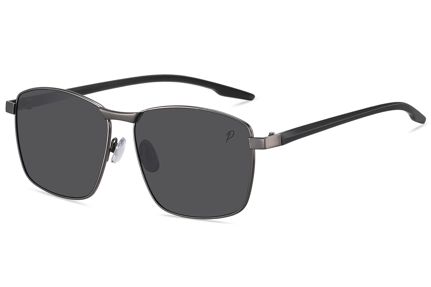 M009P - Polarized Metal Sport Sunglasses (Smoke)