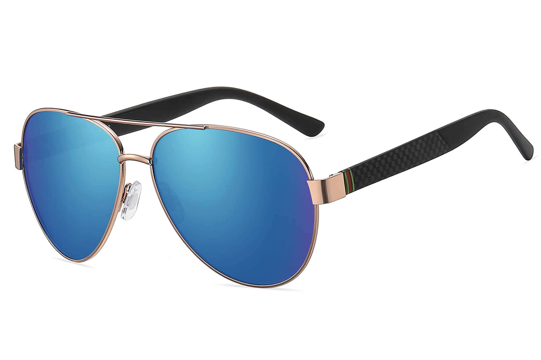 P465RV - Aviator Sunglasses w/ Carbon Fiber Print