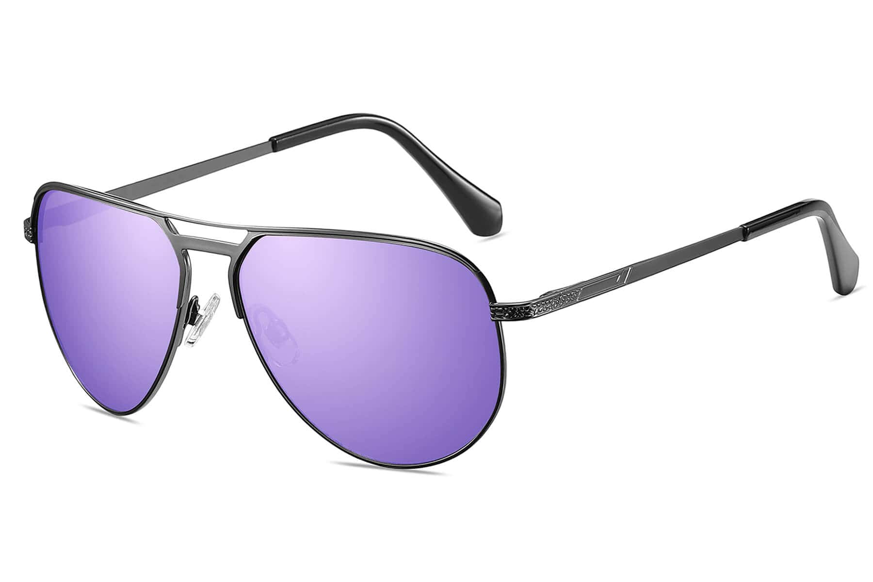 P492RV - Aviator Sunglasses w/ Color Mirrored Lens - Image 7