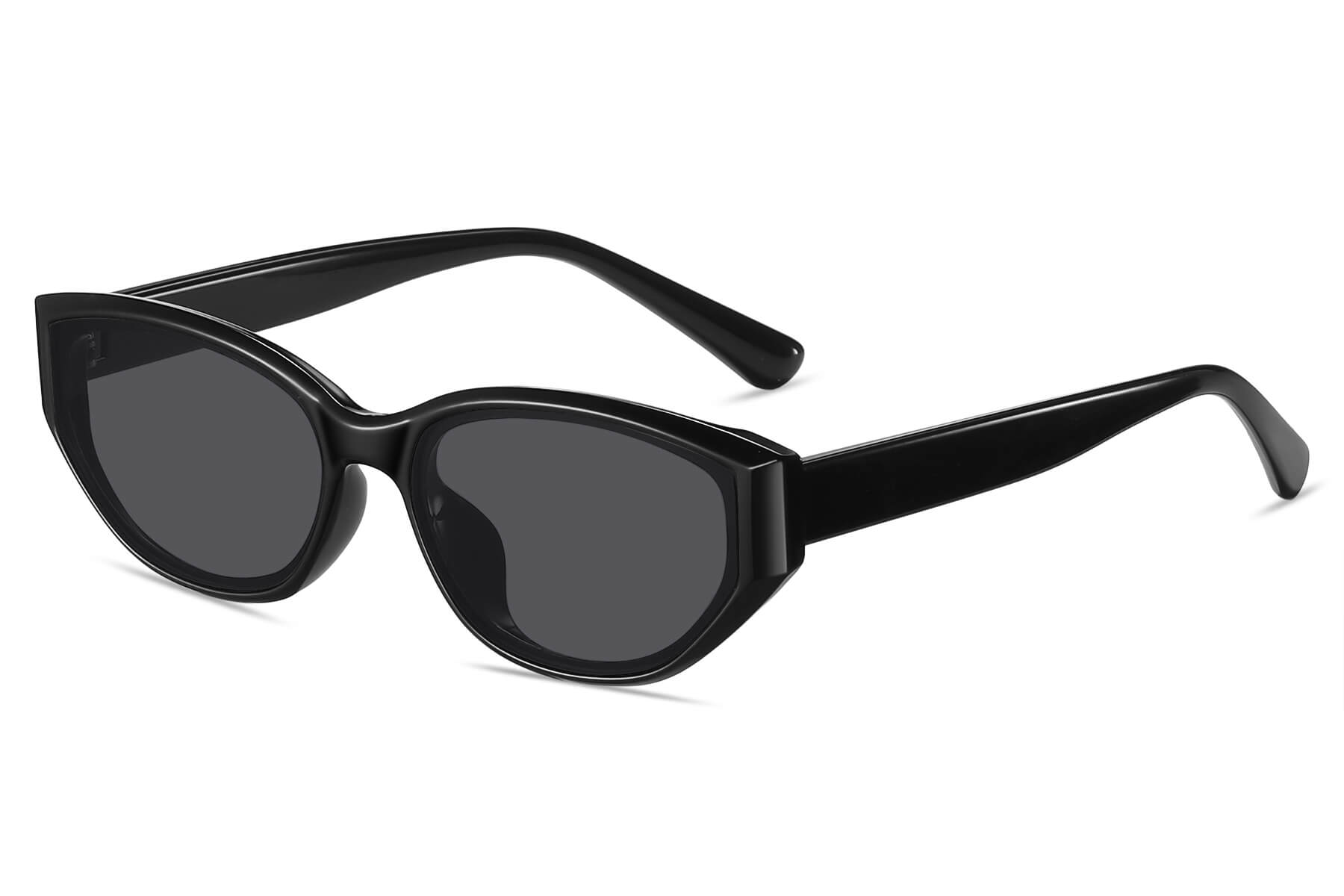 W001SD - Cat-Eye Sunglasses Flat Lens (Smoke)