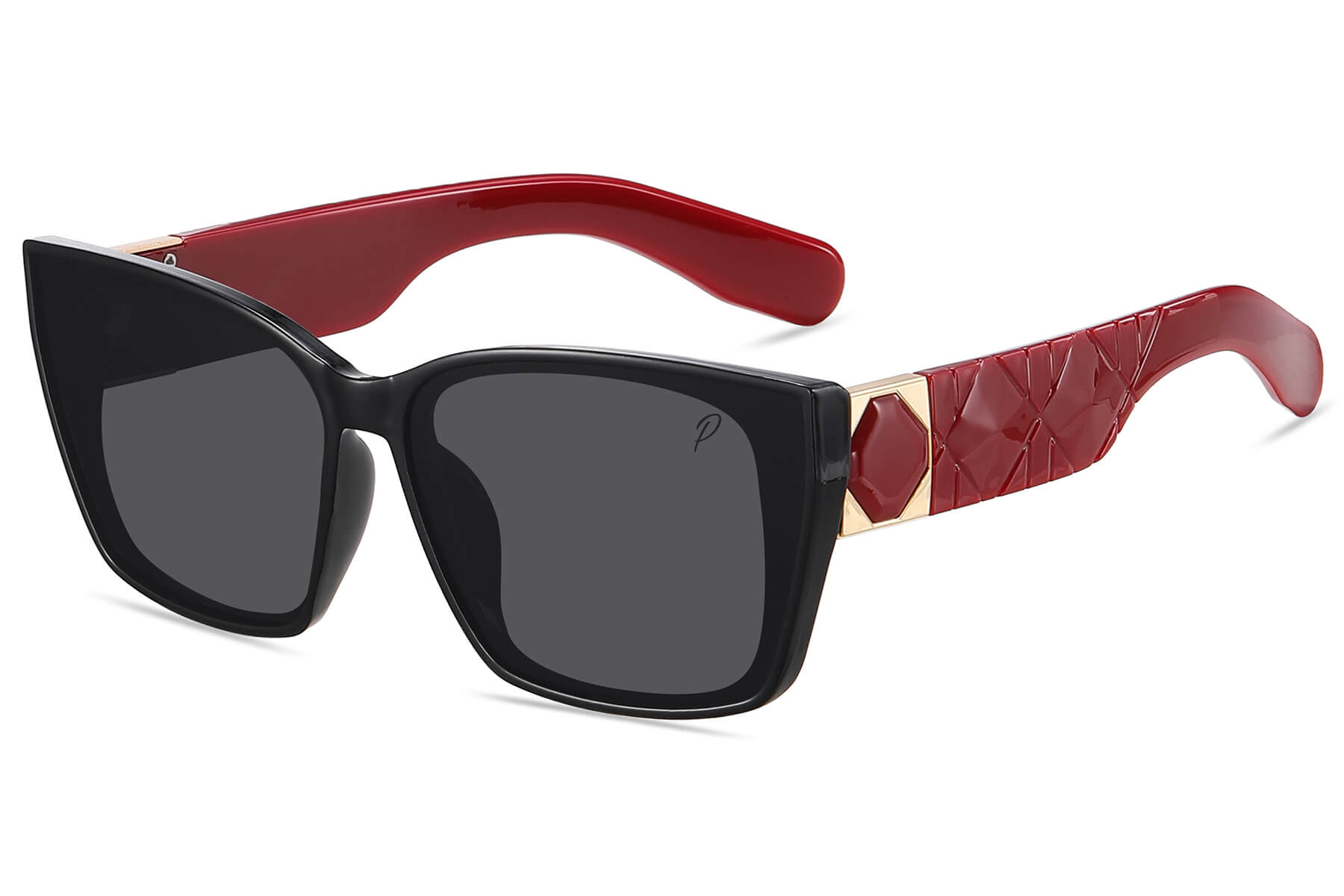 W010PGR - Square Cat-Eye Fashion Sunglasses (Polarized Gradient)