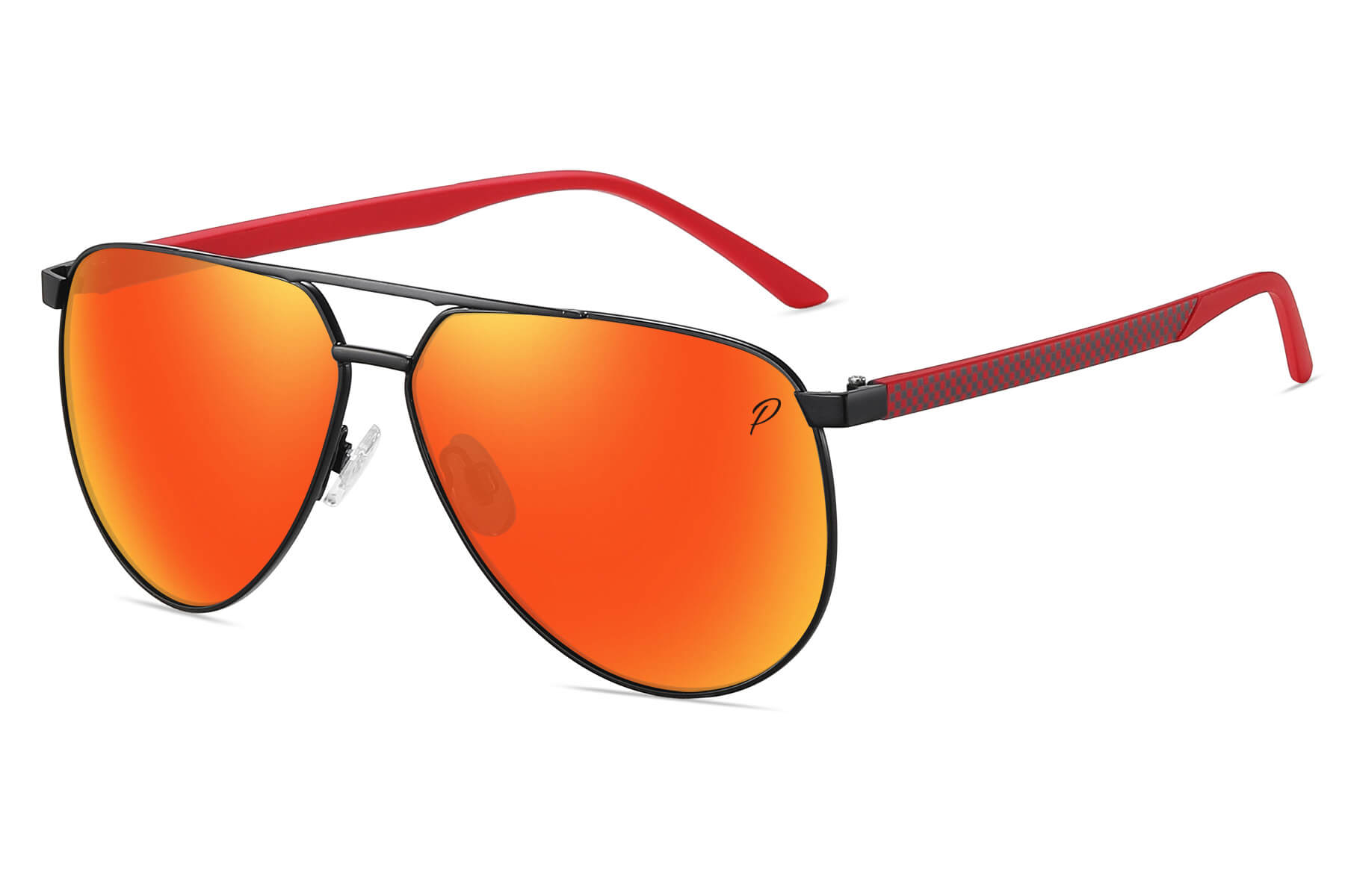 M007P - Polarized Metal Sport Aviator (Color Mirror)