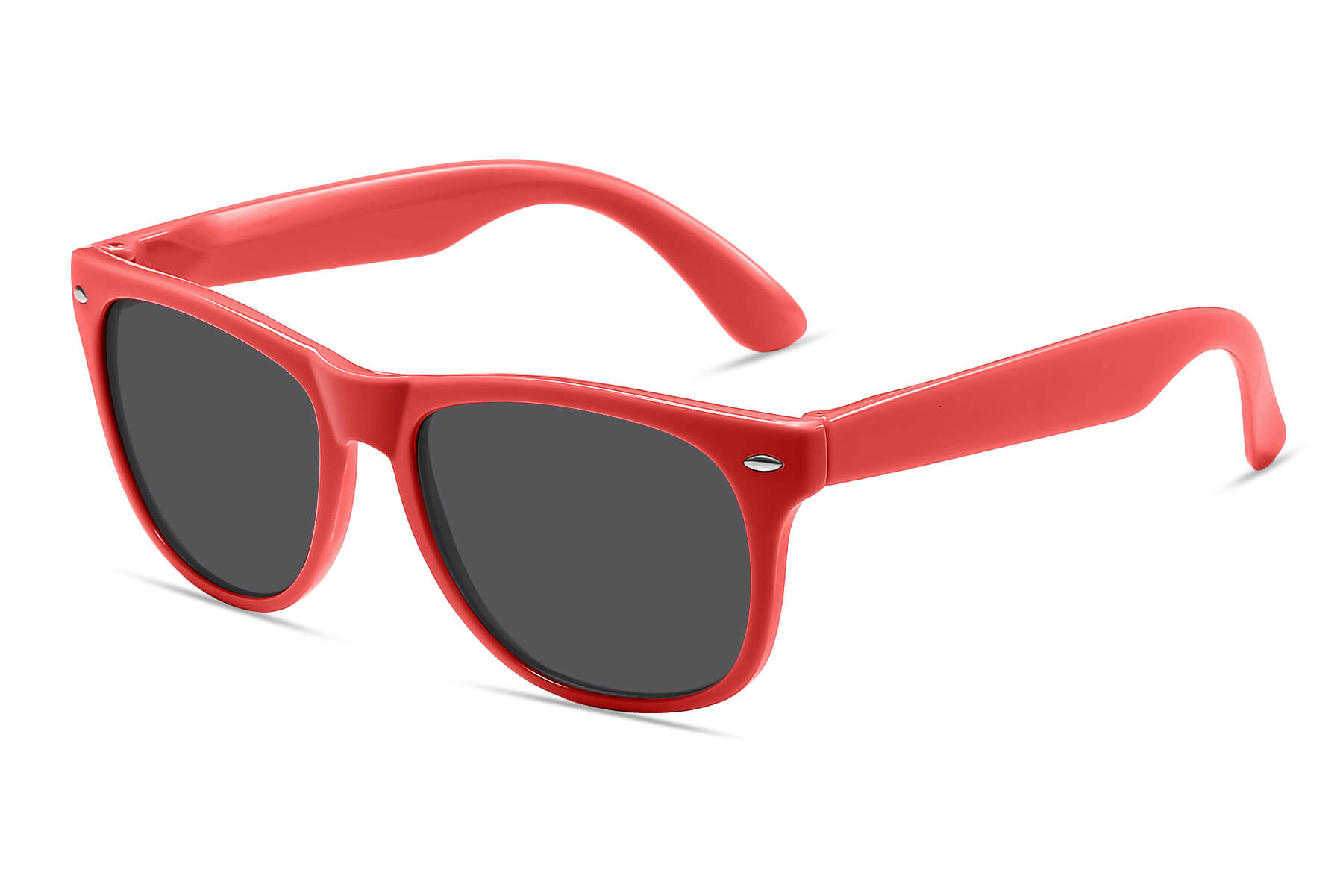J049NEON - Kids Neon Classic Sunglasses (Smoke)